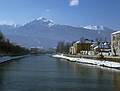 Feb 5, 1968 - Innsbruck, Austria.<br />The river Inn.