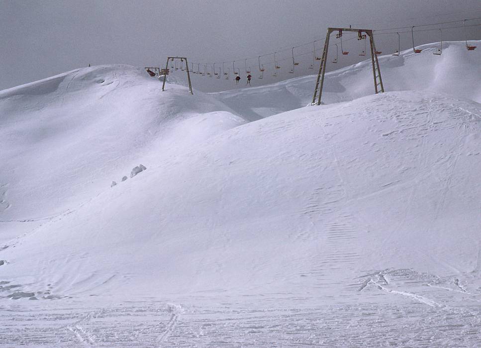 Feb 5, 1968 - Innsbruck, Austria.<br />Part of the Seegrube ski area.