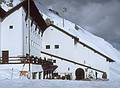 Feb 5, 1968 - Innsbruck, Austria.<br />The Seegrube hotel/restaurant/cable car station.