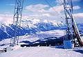 Feb 8, 1969 - Axamer Lizum, Austria, ski area.<br />Innsbruck from Pleissen peak.