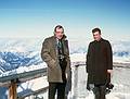 Feb 10, 1968 - Zugspitze (9700' - highest peak in Germany).<br />Egils and Gerd.