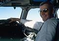 Feb 25, 1968 - On flight from Zurich to JFK, NY.<br />Our friendly Swissair co-pilot.<br />I was granted access just for the asking.