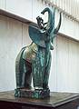 June 8, 1968 - Tufts University, Medford, Massachusetts.<br />Fountain at entrance to the Nils Wessel Library.
