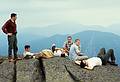 July 13, 1968 - Adirondacks, New York.<br />Paul, Dan, Gerd, Jack, Larry and Dave atop Algonquin at 5114'.