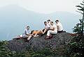 July 14, 1968 - Adirondacks, New York.<br />Dan, Larry, Gerd, Paul, Jack, and Dave atop Colden.