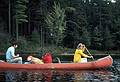 Aug 31, 1968 - St. Regis Pond area in the Adirondacks, New York.<br />Murray Hill Canoe Club trip with Frank Kutyna as my guest and canoeing partner.<br />Sandy and Dan on St. Regis Pond.