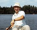 Aug 31, 1968 - St. Regis Pond area in the Adirondacks, New York.<br />Murray Hill Canoe Club trip with Frank Kutyna as my guest and canoeing partner.<br />Egils on St. Regis Pond.