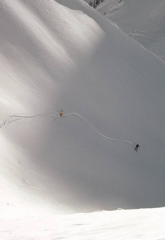 Jan 1, 1974 - Bugaboos, British Columbia, Canada.<br />Canadian Mountain Holiday helicopter skiing in the Bugaboos.