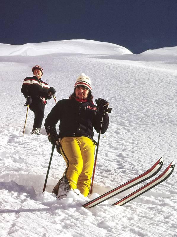 Jan 1, 1974 - Bugaboos, British Columbia, Canada.<br />Canadian Mountain Holiday helicopter skiing in the Bugaboos.