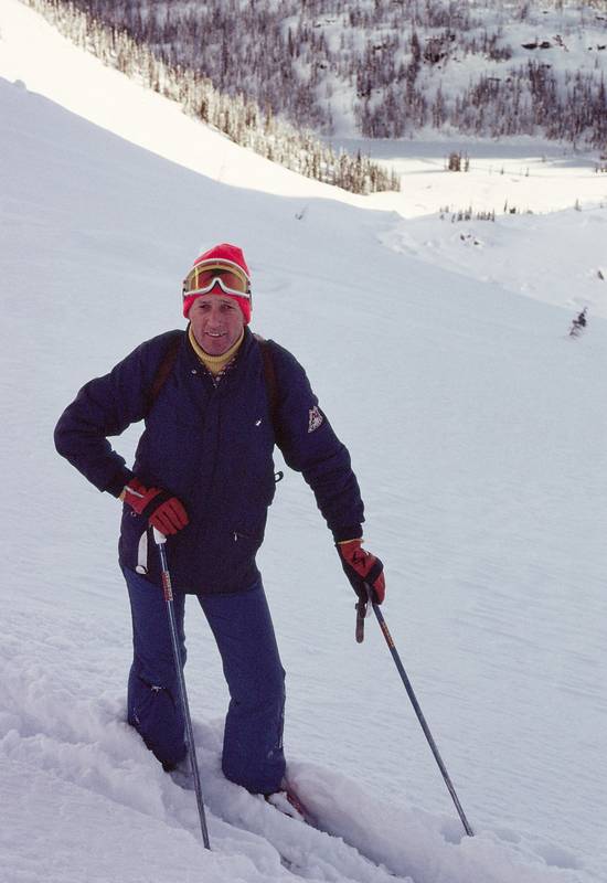 Jan 1, 1974 - Bugaboos, British Columbia, Canada.<br />Canadian Mountain Holiday helicopter skiing in the Bugaboos.<br />Our guide.