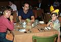 August 14, 1979 - Grand Teton National Park, Wyoming.<br />Baiba, Ronnie, and Julian in the Jackson Lake Lodge Restaurant.