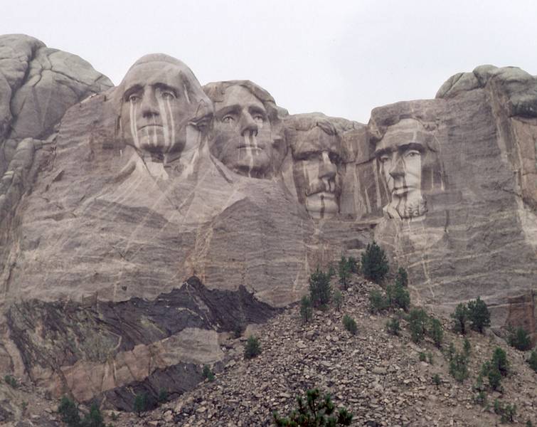 August 19, 1979 - Mt. Rushmore National Memorial, South Dakota.<br />Washington, Jefferson, Teddy Roosevelt, Lincoln.
