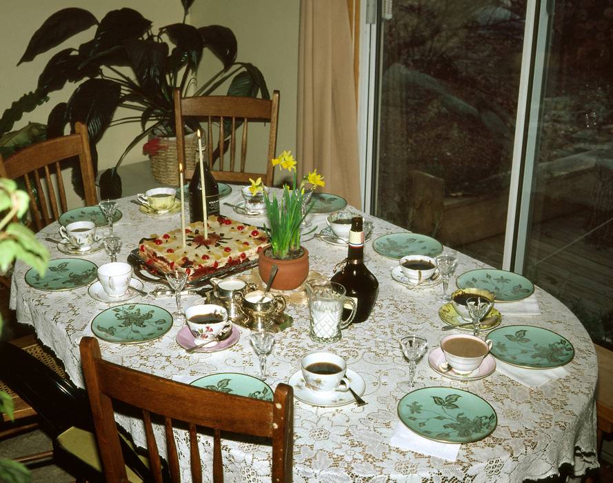 Feb. 21, 1981 - Gloucester, Massachusetts.<br />Juris' 38th birthday celebration.