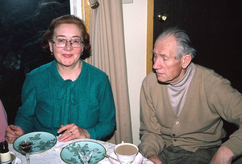 Feb. 21, 1981 - Gloucester, Massachusetts.<br />Juris' 38th birthday celebration.<br />Velta and Arnolds.