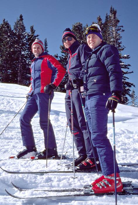 March 4, 1981 - Alta, Utah.<br />Harry, Oscar, and Jim.