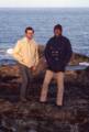 April 12, 1981 - Ogunquit, Maine.<br />Mike and Bill on Marginal Way.