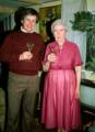 April 18, 1981 - At Velta's and Arnolds', Gloucester, Massachusetts.<br />Arnolds' 70th birthday celebration.<br />John and his mother Tereze.