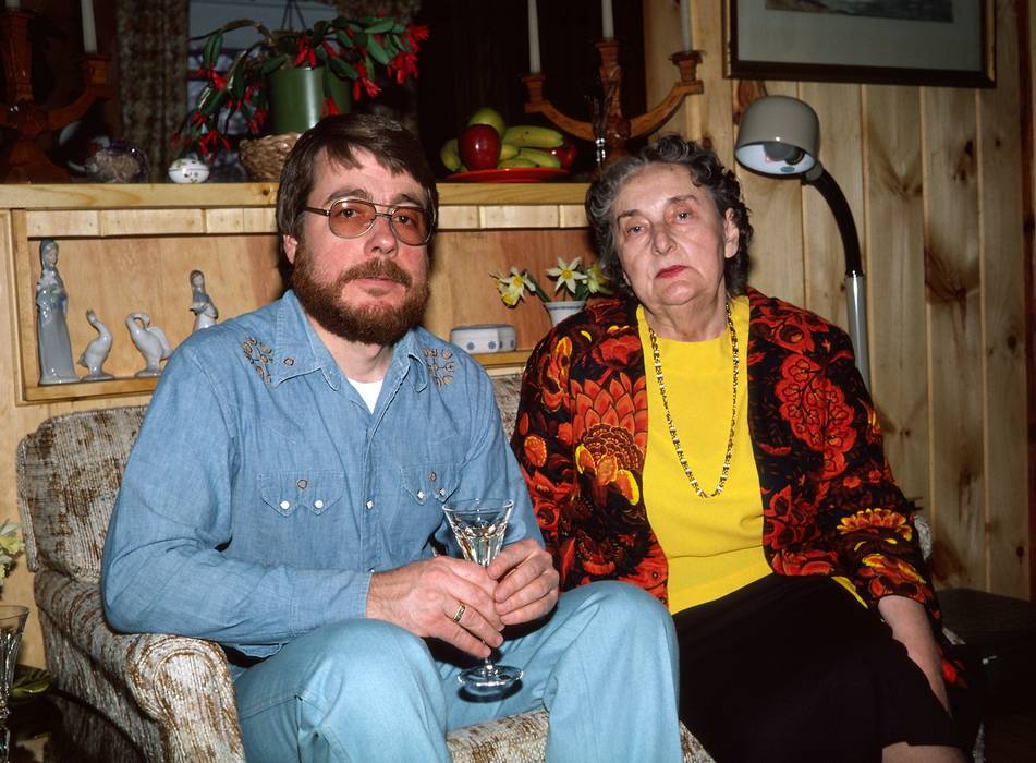 April 18, 1981 - At Velta's and Arnolds', Gloucester, Massachusetts.<br />Arnolds' 70th birthday celebration.<br />Juris and his aunt Olga.
