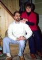 April 18, 1981 - At Velta's and Arnolds', Gloucester, Massachusetts.<br />Arnolds' 70th birthday celebration.<br />Uldis and Edite.