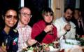April 18, 1981 - At Velta's and Arnolds', Gloucester, Massachusetts.<br />Arnolds' 70th birthday celebration.<br />Nancy, Egils, Edite, and Uldis.
