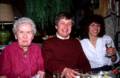 April 18, 1981 - At Velta's and Arnolds', Gloucester, Massachusetts.<br />Arnolds' 70th birthday celebration.<br />Tereze, her son John, and his wife Diane.