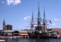 May 17, 1981 - Baltimore, Maryland.<br />Father's 75th birthday.<br />The Constellation and Harborplace pavilions.