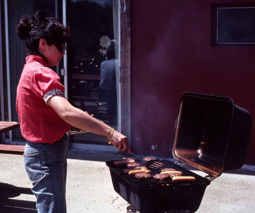May 31, 1981 - North Andover, Massachusetts.<br />Visiting my neighbors John and Sue..<br />Sue.