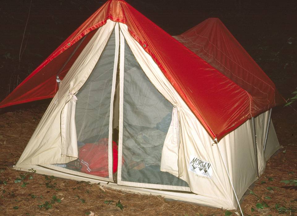 July 19, 1981 - Along and on the Connecticut River in Vermont.<br />MV Bell Labs Outing Club canoeing trip.<br />My tent.