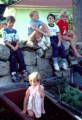 July 30, 1981 - Manchester by the Sea, Massachusetts.<br />Uldis' birthday celebration.<br />Jeremy, Tanya, and Jimmy, Julian, and Laila.