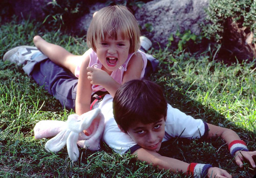 July 30, 1981 - Manchester by the Sea, Massachusetts.<br />Uldis' birthday celebration.<br />Tanya and Julian.