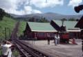 August 1, 1981 - Mt. Washington, White Mountains, New Hampshire.<br />Mt. Washington Rail Road Station with Mt. Washington in back.
