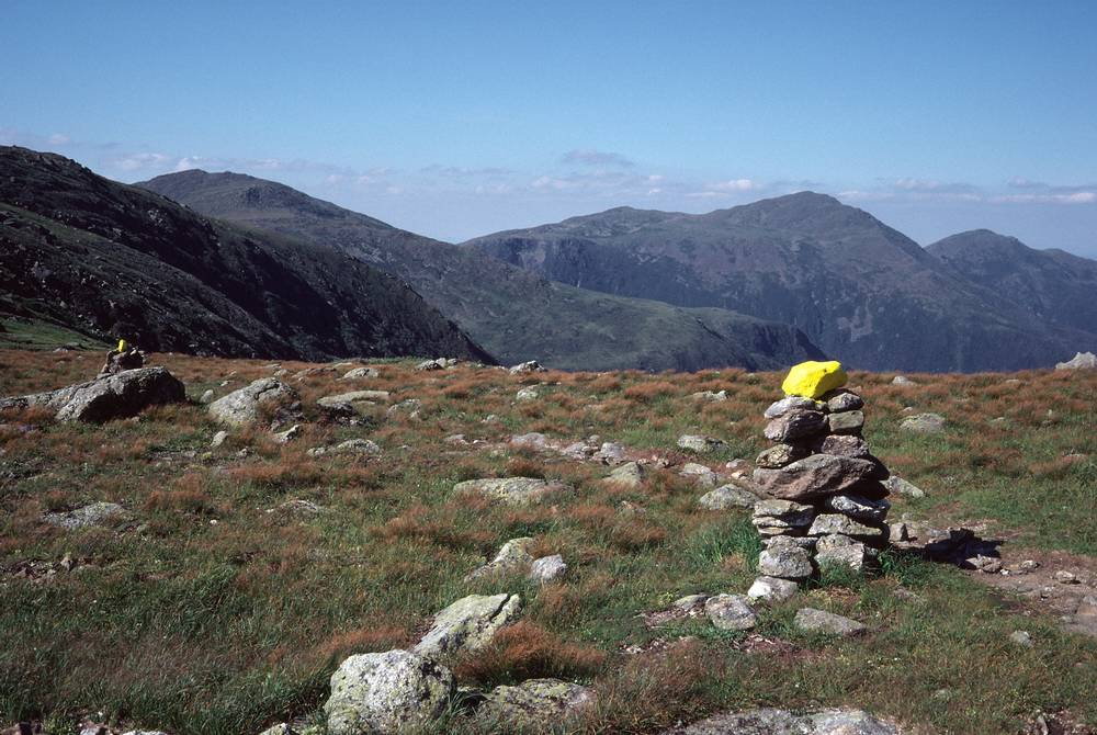 August 1, 1981 - Mt. Washington, White Mountains, New Hampshire.<br />The Presidentials range to the north: Clay, Jefferson, Sam Adams, Adams, and Madison.