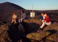 August 1, 1981 - Mt. Washington, White Mountains, New Hampshire.<br />We meet up with some Bell Labs people who were also staying at the hut.<br />Jackie, ?, and Jackie's two daughters Karen and Diane.