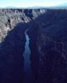 Sept. 14, 1981 - Gorge of the Rio Grande at US64, New Mexico.<br />Looking norht from the bridge.