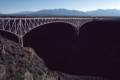 Sept. 14, 1981 - Gorge of the Rio Grande at US64, New Mexico.<br />US64 bridge over the gorge.