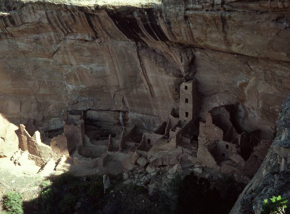 Sept. 15, 1981 - Mesa Verde National Park, Colorado.<br />Square Tower House Anasazi ruin.