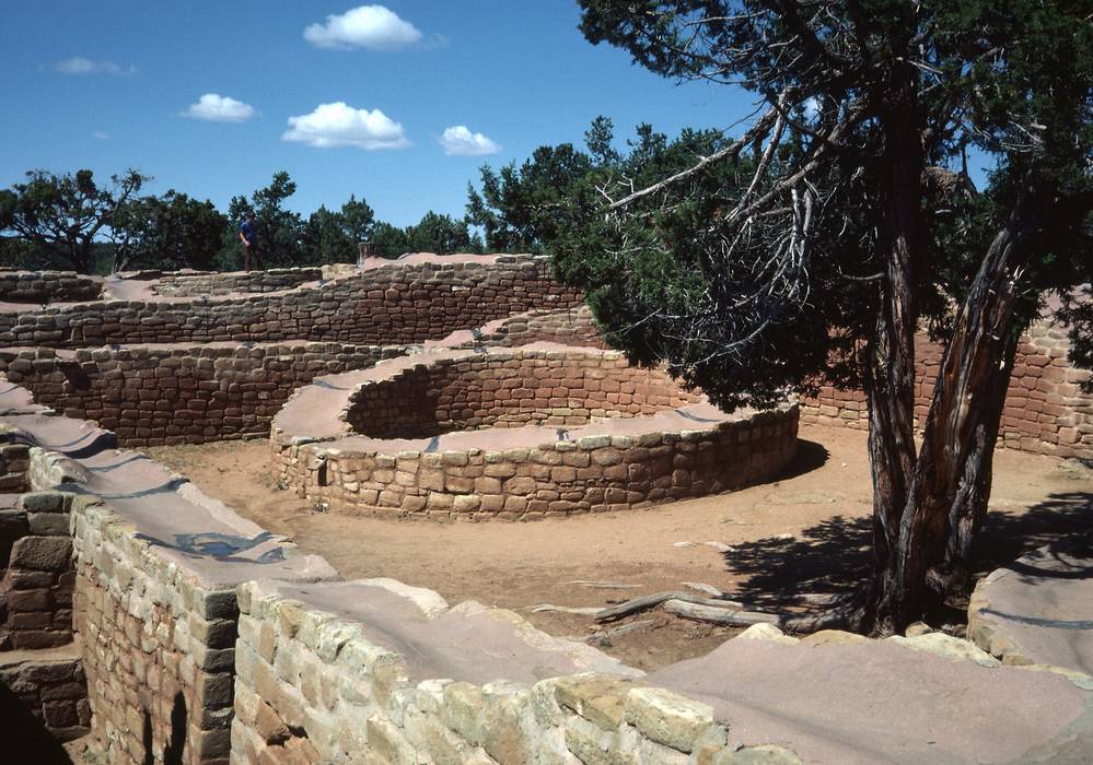 Sept. 15, 1981 - Mesa Verde National Park, Colorado.<br />Sun Temple ruins.