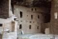 Sept. 15, 1981 - Mesa Verde National Park, Colorado.<br />Spruce Tree House ruins with original balcony logs still in place.