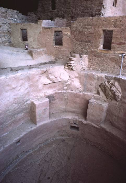Sept. 15, 1981 - Mesa Verde National Park, Colorado.<br />Spruce Tree House ruins.