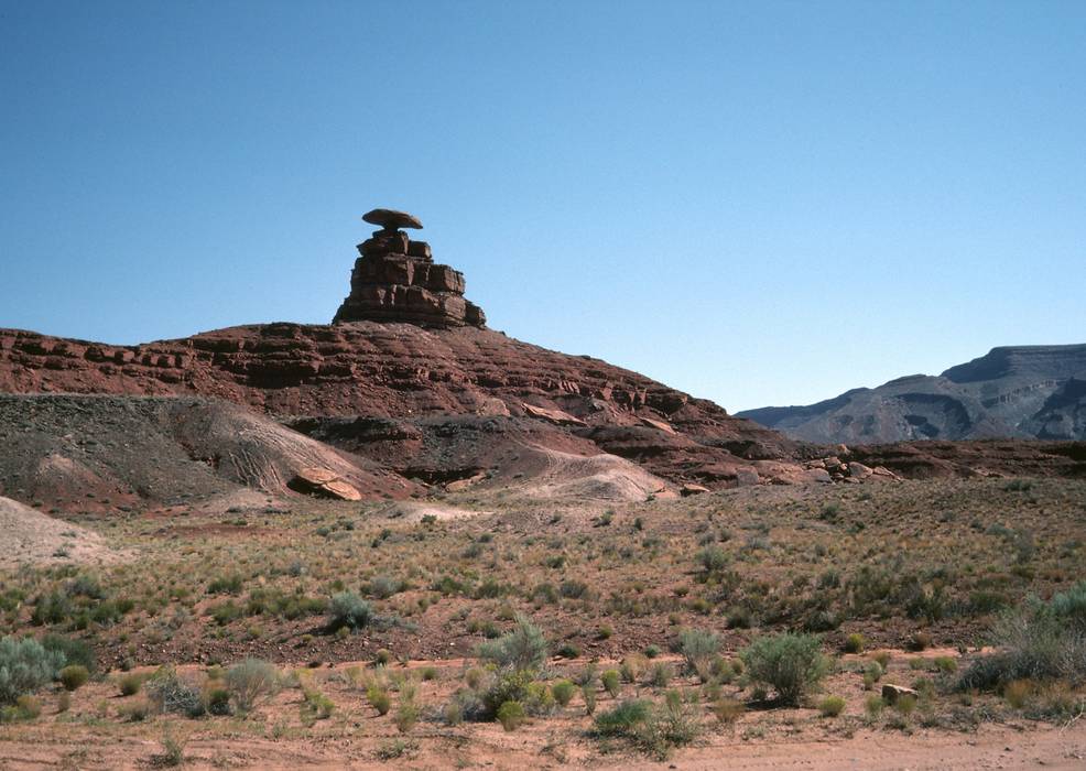 Sept. 16, 1981 - Mexican Hat rock just north of the town of Mexican Hat, Utah.