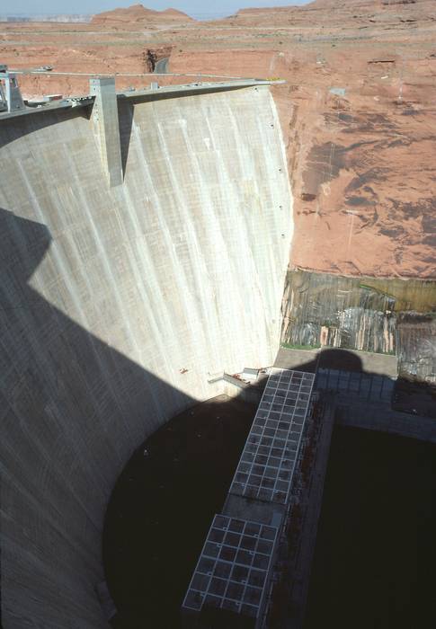 Sept. 16, 1981 - At Glen Canyon Dam, Page, Arizona.