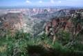 Sept. 17, 1981 - North Rim of the Grand Canyon, Arizona.<br />28mm view east from Walhalla Plateau along a side canyon to the Colorado.