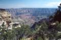 Sept. 17, 1981 - North Rim of the Grand Canyon, Arizona.<br />28mm view from Cape Royal towards a glimpse of the Colorado River.