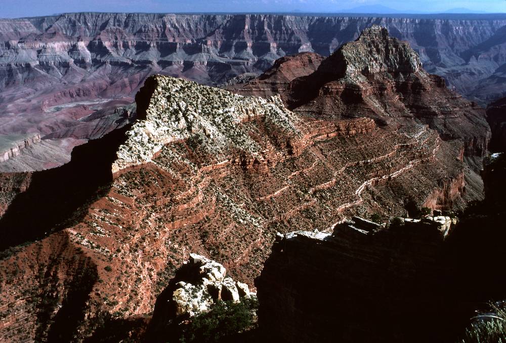 Sept. 17, 1981 - North Rim of the Grand Canyon, Arizona.<br />View from Cape Royal.