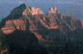 Sept. 17, 1981 - North Rim of the Grand Canyon, Arizona.<br />View from Bright Angel Point (of Zoroaster Temple?).