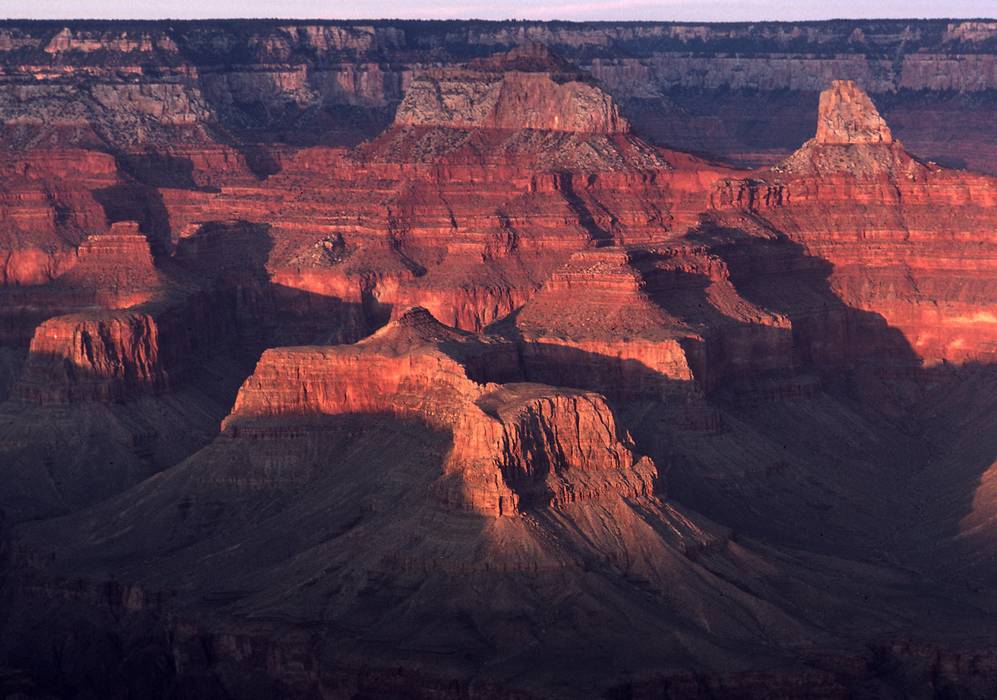 Sept. 18, 1981 - South Rim of the Grand Canyon, Arizona.<br />View from Hopi Point.
