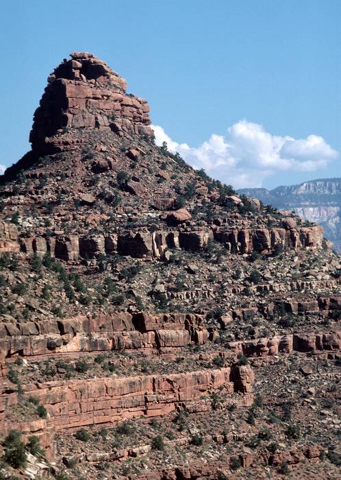 Sept. 19, 1981 - South Rim of the Grand Canyon, Arizona.<br />A short walk down and back along Bright Angel Trail.