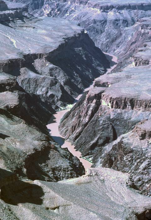 Sept. 19, 1981 - South Rim of the Grand Canyon, Arizona.<br />Another glimpse of the Colorado River.
