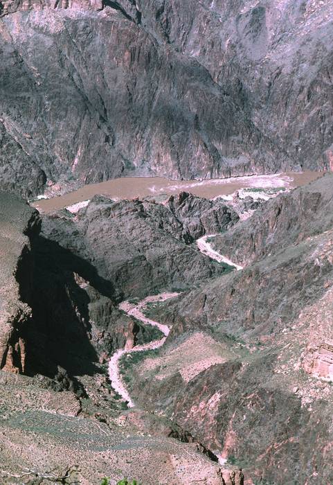Sept. 19, 1981 - South Rim of the Grand Canyon, Arizona.<br />And yet another glimpse of the Colorado River.