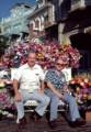 Oct. 7, 1981 - Disneyworld, Orlando, Florida.<br />Passing the time between work and flight back home.<br />Pete and John.